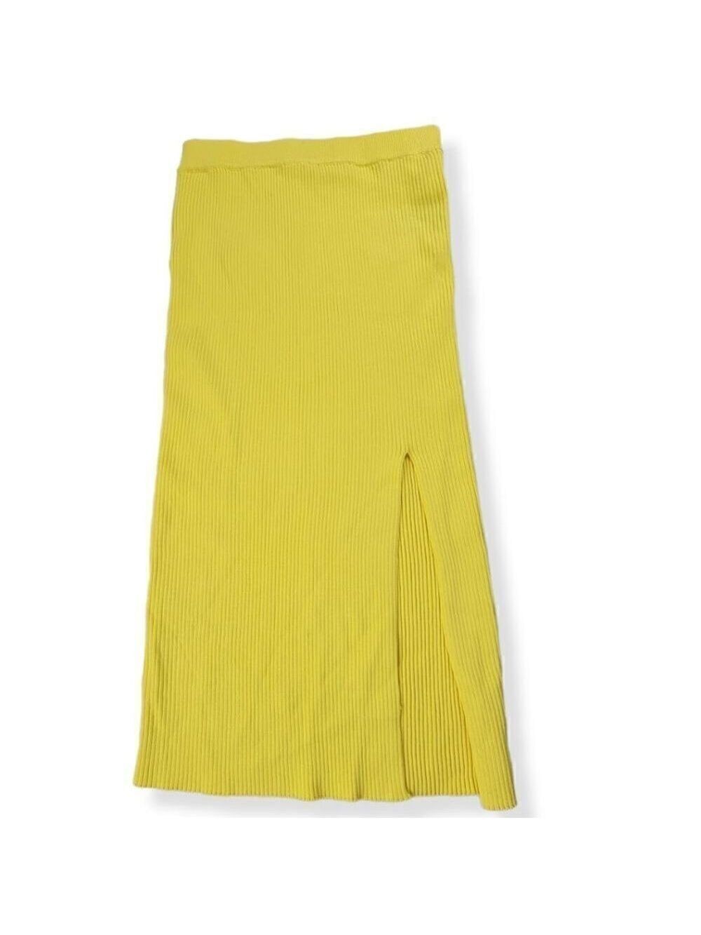 Bebe Rib Knit Bodycon Skirt Small